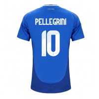 Billiga Italien Lorenzo Pellegrini #10 Hemma fotbollskläder EM 2024 Kortärmad